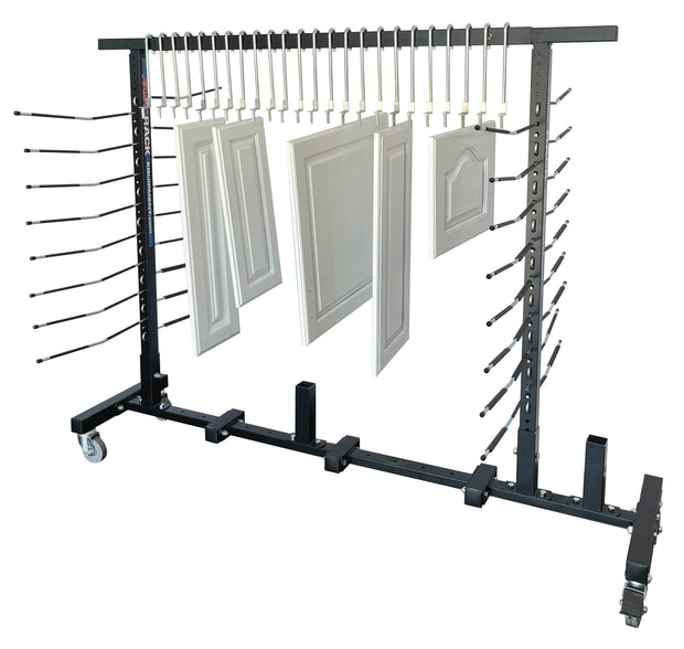 Adjustable 12-Way Mobile Blacked Out Drying Rack