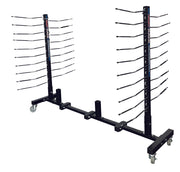 Adjustable 12-Way Mobile Blacked Out Drying Rack
