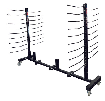 Adjustable 12-Way Mobile Blacked Out Drying Rack