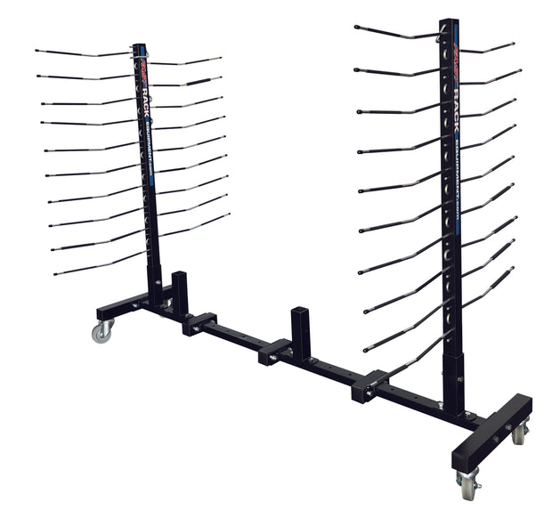 Adjustable 12-Way Mobile Blacked Out Drying Rack