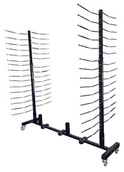 Adjustable 12-Way Mobile Blacked Out Drying Rack