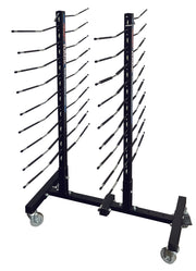 Adjustable 6-Way Mobile Blacked Out Drying Rack