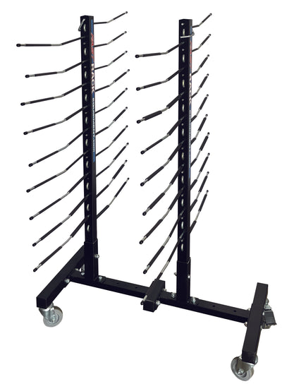Adjustable 6-Way Mobile Blacked Out Drying Rack