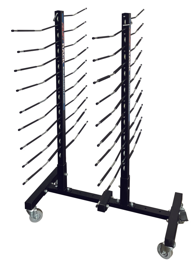 Adjustable 6-Way Mobile Blacked Out Drying Rack