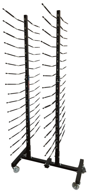 Adjustable 6-Way Mobile Blacked Out Drying Rack – Fast Rack Equipment, LLC