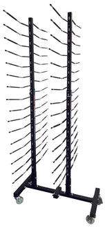 Adjustable 6-Way Mobile Blacked Out Drying Rack