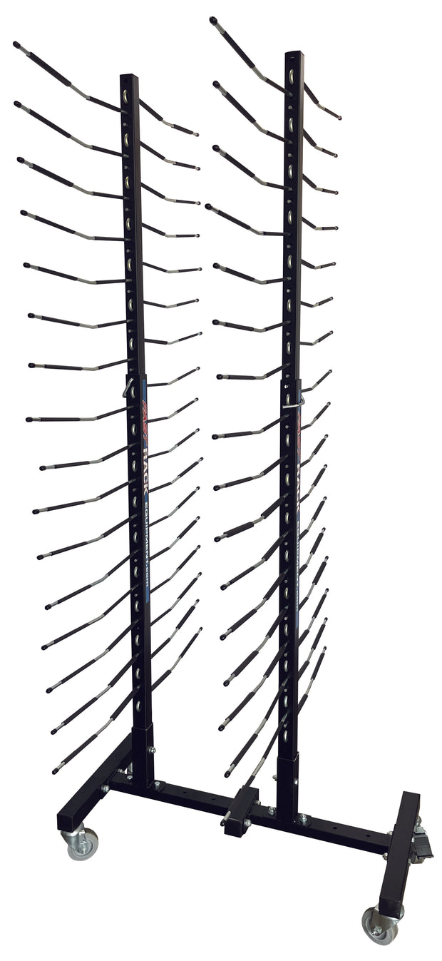 Adjustable 6-Way Mobile Blacked Out Drying Rack
