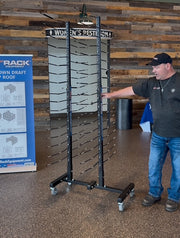 Adjustable 6-Way Mobile Blacked Out Drying Rack