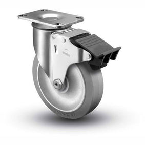 Swivel Plate Caster w/ Total Lock Brake